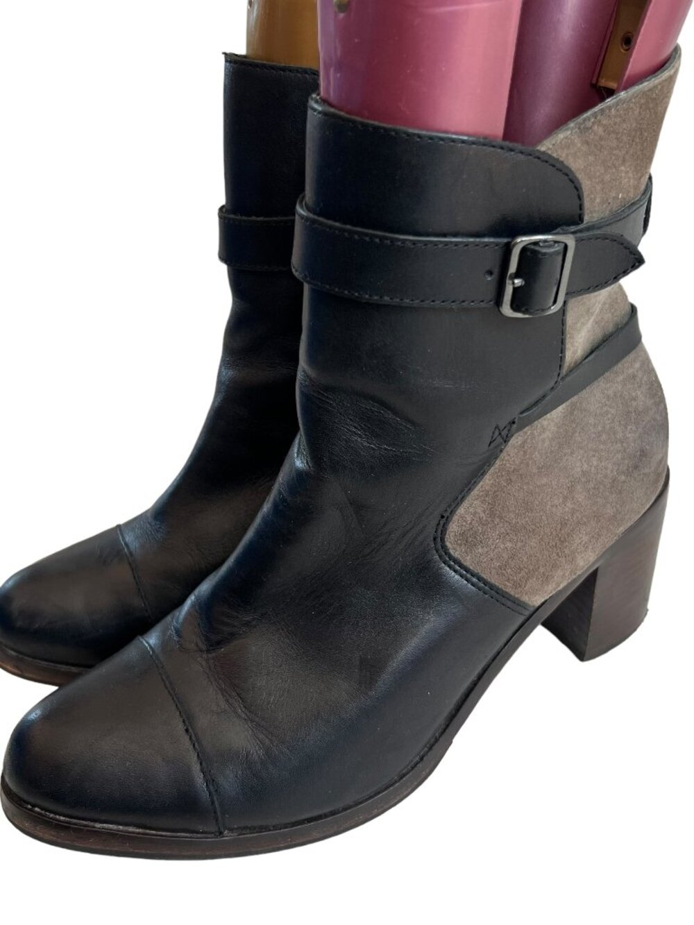 Wolverine 1000 Mile by Samantha Pleet Bonny boots black leather beige suede